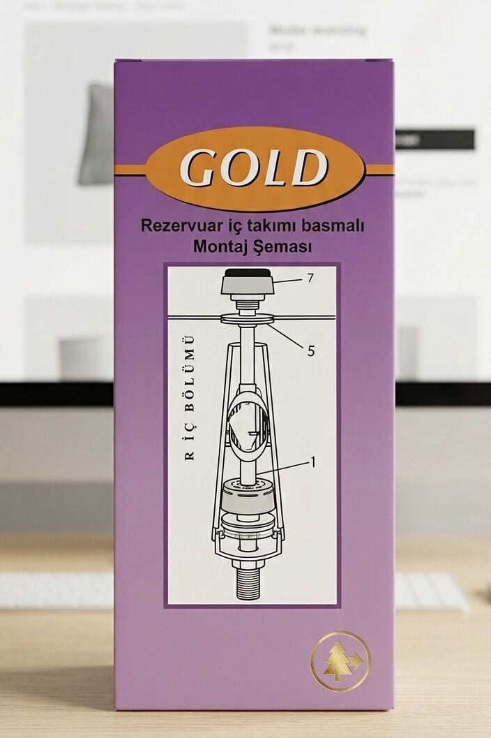 Mix Gold Sifon İç Takımı Basmalı