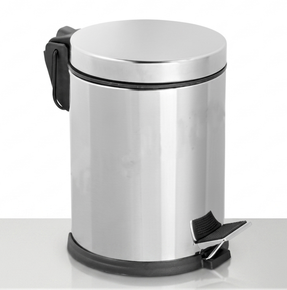 Leva Pedallı Metal Çöp Kovası 16 Litre