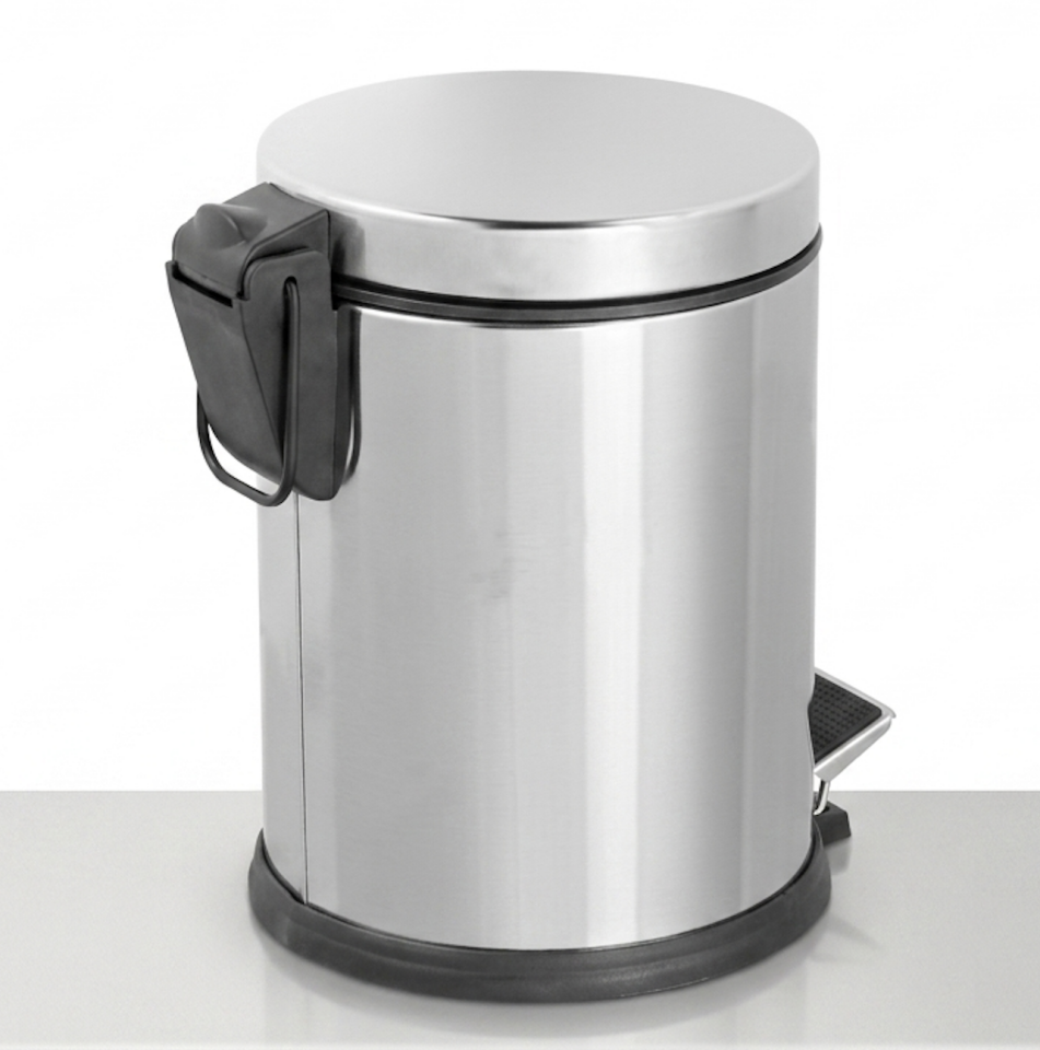 Leva Pedallı Metal Çöp Kovası 16 Litre