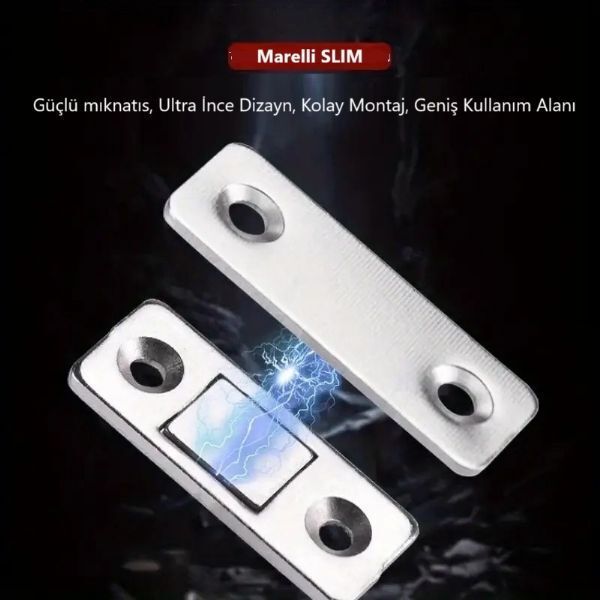 Marelli Slim Mıknatıslı Kapak Tutucu 4lü