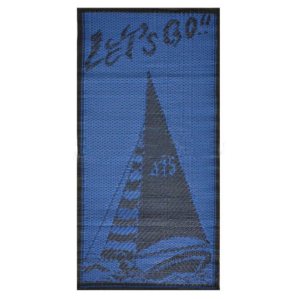 Plastik Plaj Hasırı 60 x 150 cm (Mavi)