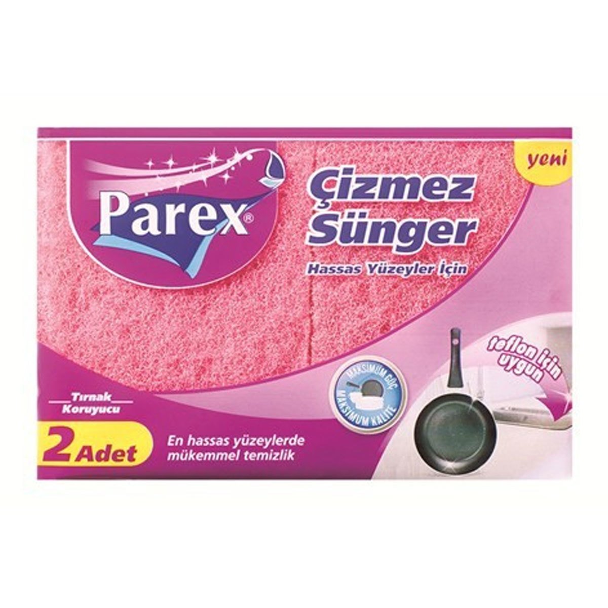 Parex Hassas Yüzeyler İçin Çizmez Sünger 2 Adet