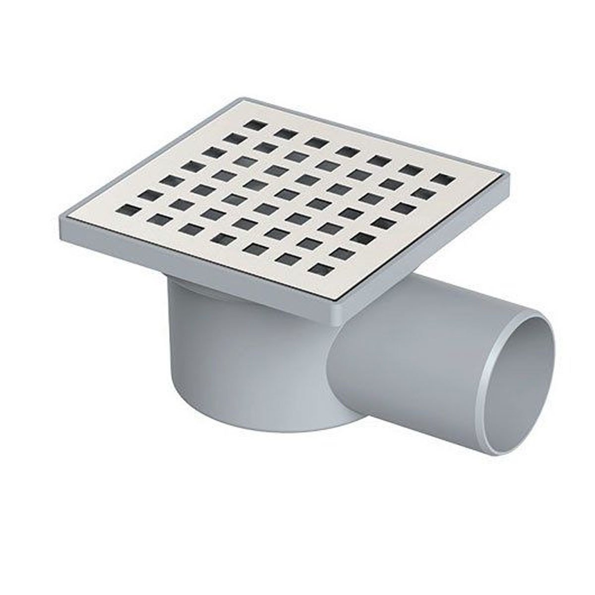 Maxiflow Paslanmaz Yer Sifonu 10x10 Q50 Çerçeveli