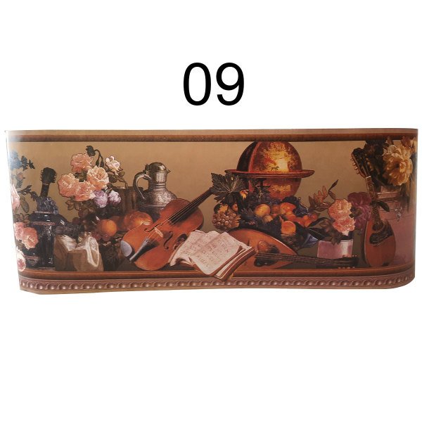 Papatya Duvar Bordürü 17.5cm - 10m 09