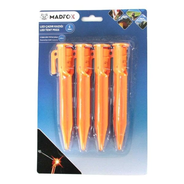 MadFox Led Işıklı Çadır Kazığı 15cm 4P