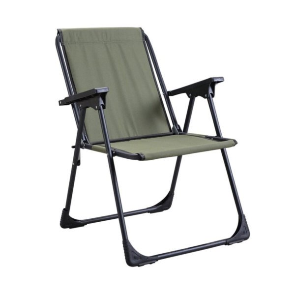 Leva House Katlanır Plastik Kollu Lüks Kamp Sandalyesi Yeşil