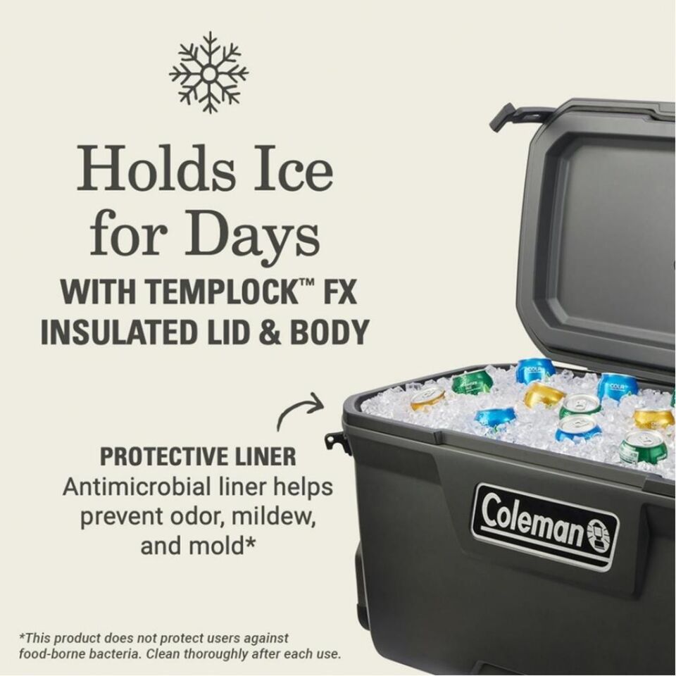Coleman Convoy Wheeled 100 QT Tekerlekli Soğutucu Buzluk 94.6 Lt